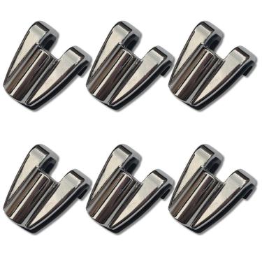 Imagem de Kit 6 Garra Afinação Bumbo Bateria Dch700 Metal Cromo Zowag