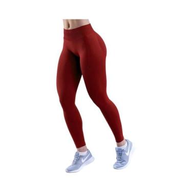 Imagem de Leggings Esportivas Sem Costura De Cintura Alta Para Mulheres Com Pain