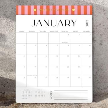 Imagem de Aesthetic Calendário vertical magnético 2025-2026 - Funciona de janeiro de 2026 a julho de 2026 - O calendário mensal perfeito para geladeira com designs mínimos para facilitar a organização