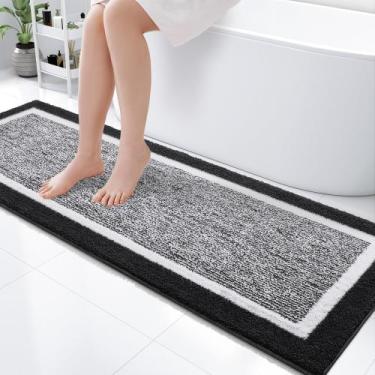 Imagem de Tapete de banho OLANLY Tapetes de banheiro de microfibra extra macia 1