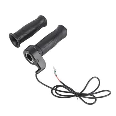 Imagem de Luqeeg Controle de Velocidade do Acelerador de Ebike para Scooter Elétrico Atv, Conjunto de Cabos de Alça Preta Universal para Motociclistas, Material de Borracha de Qualidade