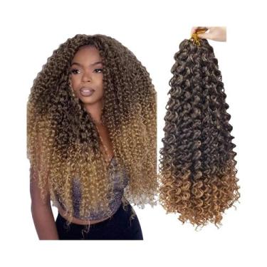 Imagem de Cabelo Sintético Natural Preto GoGo Curl Para Crochê, Ondas De Praia, 