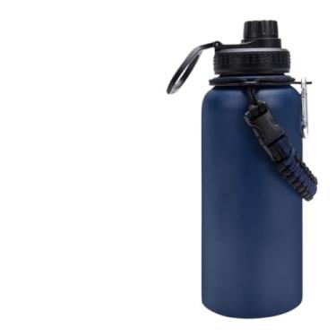 Imagem de Caneca Térmica Inox 1000ml 1 Litro - Aço Inoxidável 18/8, Isolamento a Vácuo, Ideal para Café e Água(Azul 1000ml)