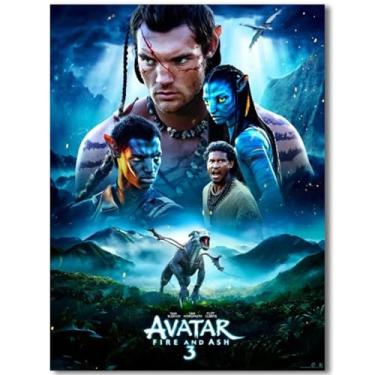 Imagem de Looksalot Pôster de Avatar 3 2025 para fãs quarto de crianças decoração de parede - filme avatar pôsteres em tela para adolescentes meninos meninas presentes