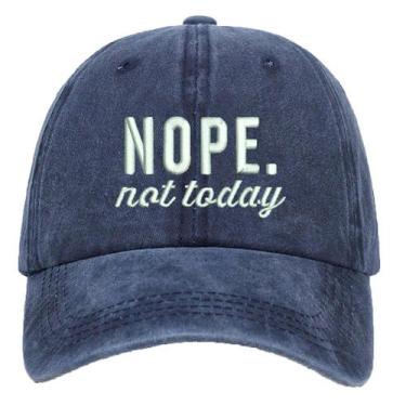 Imagem de Boné de beisebol de algodão lavado Trucker, tamanho ajustável 56-59cm 