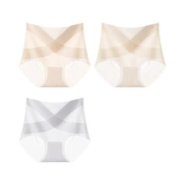 Imagem de Conjunto De Calcinhas plus Size Em Seda Gelada Para Mulheres, Lingerie