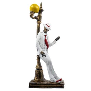 Imagem de Escultura Zé Pelintra no Poste Vintage em Resina 15 cm - Lua Mística O