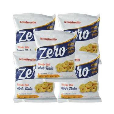 Imagem de Kit 05 Bom Biscoito Nata Zero Açúcar, Glúten E Lactose 100g - Bombisco