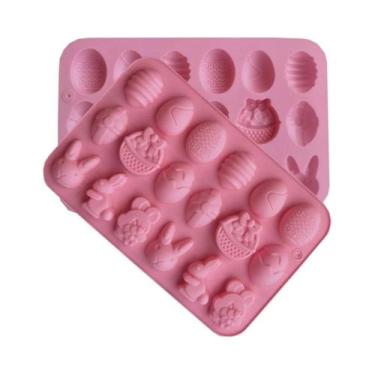 Imagem de Molde De Silicone Para Ovo De Páscoa Com 18 Cavidades, Ferramenta De C