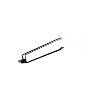 Imagem de Gancheira Simples Amapa Com Porta Etiqueta 30 Preto Kit 10