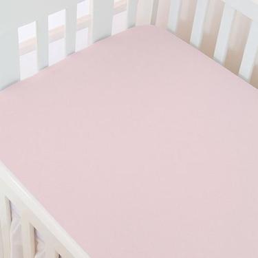 Imagem de Lençol Malha para Mini Berço 70cm x 80 cm x 07 cm Bublim, Rosa
