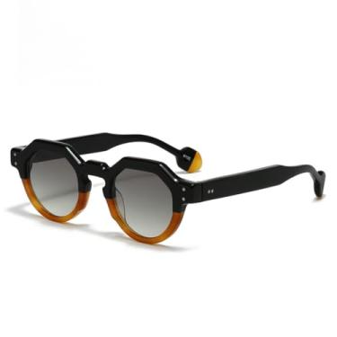 Imagem de JRLLFD Óculos de sol retrô para homens e mulheres, moda acetato, protetor solar para áreas externas, uv400 (3)