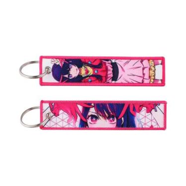 Imagem de Chaveiro Unissex De Anime Bordado Para Motocicletas E Carros Acessório