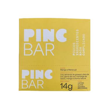 Imagem de Barra de Proteína Maracujá e Manga Sem Açúcar 50g Pinc Bar 12 Unidades