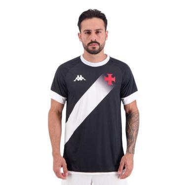 Imagem de Camisa Kappa Vasco Supporter Graphik Masculina - Preto 3G-Masculino