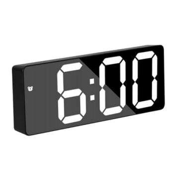 Imagem de Relógio Digital De Mesa E Parede Com Data E Alarme(BRANCO)