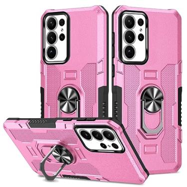 Imagem de Sidande Capa para Galaxy S25 Ultra, para Samsung S25Ultra, suporte de suporte resistente, suporte magnético embutido para carro, à prova de choque, capa protetora para celular para Samsung Galaxy S25