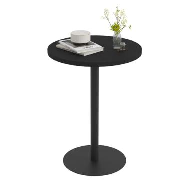 Imagem de Katrawu Mesa lateral de extremidade, pequena mesa oval de sofá para cama,