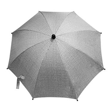 Imagem de Guarda-sol Universal para Carrinho de Bebê com Revestimento Vinil Proteção UV Protetor Solar Rotativo 360 Carrinhos Buggies e Compras Instalação Fácil