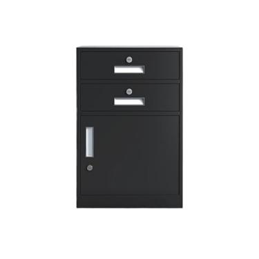 Imagem de KEG801302 Gaveta, 3 camadas, grande capacidade, arquivo, escritório, arquivos, organizadores, gabinetes, varanda e fechaduras, escritório, (preto)