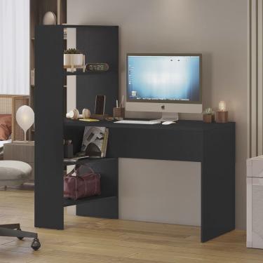 Imagem de Mesa Office Escrivaninha com Torre e Prateleiras Nt 2105
