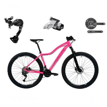 Imagem de Bicicleta Aro 29 Absolute Hera Feminina Shimano Alívio E Altus 27v F/hidráulicos Garfo Trava - Rosa Tam.15