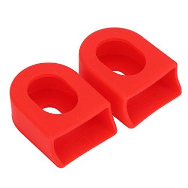 Imagem de Estink 1 Par de Protetores de Braço de Pedivela para Bicicleta, Mangas Protetoras Em Gel, Design Antiderrapante Reforçado para a Maioria Dos Braços de Pedivela de Bicicleta, Com (vermelho)
