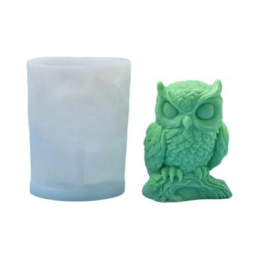 Imagem de Molde De Silicone De Coruja 3D Para Sabonete, Resina, Gesso, Chocolate