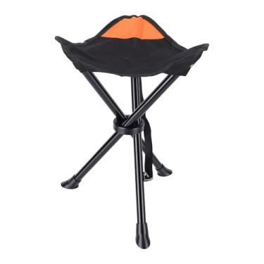Imagem de Fockety Banco de Acampamento Dobrável para Viagem, Banco de tripé Dobrável de 2 Peças Cadeira de tripé Ao Ar Livre Cadeira de Festa Portátil para Acampamento Ao Ar Livre Caminhada (2 unidades