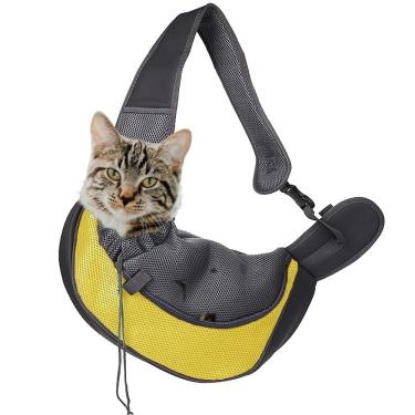 Imagem de Bolsa Canguru Cachorro Cao Gato Pet Mochila Pequeno Porte Ombros Viagem Passeio Seguro Caminhada Animal de Estimaçao