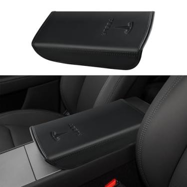 Imagem de POKUNG Capa de apoio de braço para console central projetada para Tesla Model 3 Highland 2024-2027/Model Y Juniper 2025-2027 Refresh, acessórios de console central para acessórios interiores modelo 3