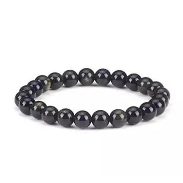 Imagem de Pulseira Bracelete Pedra Natural Preta P5960