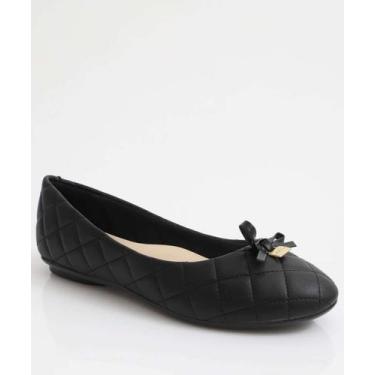 Imagem de Sapatilha Feminina Bico Redondo Moleca Preto-35036, 37, Preto