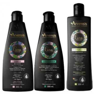 Imagem de Kit Arvensis Cachos Shampoo + Condicionador + Ativador Crespos 500ml