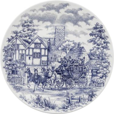 Imagem de Kit 2 Pratos Rasos Biona Cena Inglesa Oxford Cerâmica 26Cm