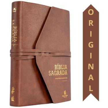 Imagem de Livro - Bíblia NVI com Espaço para Anotações, Capa luxo, Marrom Artesa
