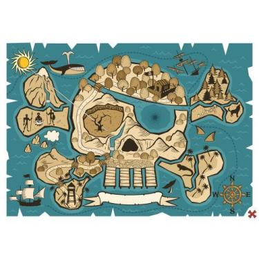 Imagem de Painel De Lona Mapa Do Tesouro Pirata 2 - Fabrika de Festa, 200x100cm
