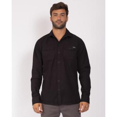 Imagem de CAMISA RIP CURL PLAIN SHIRT - BLACK - G-Masculino