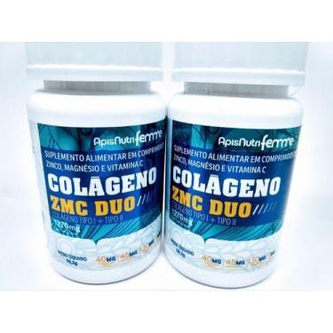 Imagem de 2x Uc-2 Colageno 60 Cap Tipo 1e2 40mg+ Magnesio +  Zinco - ApisNutri, 