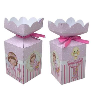 Imagem de Kit 20 Caixinha Batizado Lembrancinha Festa Infantil Rosa - Kibunitinh
