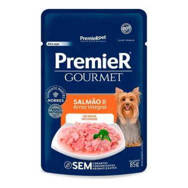 Imagem de Sachê PremieR Gourmet Cães Adultos Porte Pequeno Salmão 85g Alimento Ú