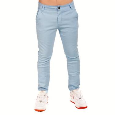 Imagem de Calça Sarja Social Masculino Infantil de Menino Alfaiataria - Ewg Moda