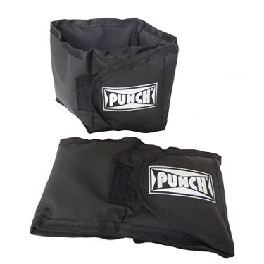Imagem de Par Tornozeleira Caneleira Punch de peso 1,0 Kg Punch Unissex 1 kg Preto
