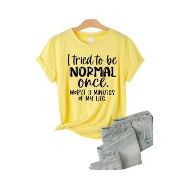 Imagem de Camiseta Modal Multicolorida Feminina De Manga Curta, Roupas Casuais E