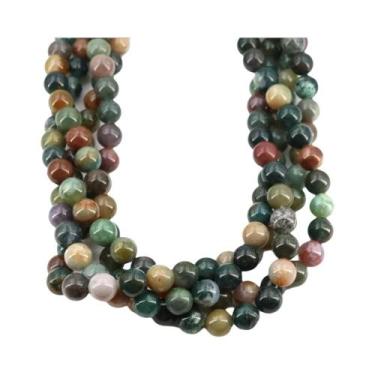 Imagem de Contas De Pedra Natural De Quartzo Transparente Redondas Soltas, Fio D