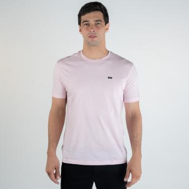 Imagem de Camiseta Calvin Klein Algodão Egípcio Rosa-Masculino