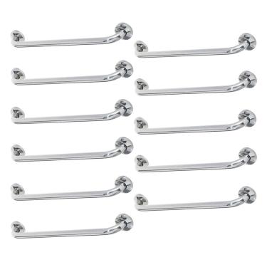 Imagem de Barra de Apoio Alca 80cm kit 11 Uni Acessibilidade Cadeirante Idoso Deficiente Box Banheiro Corrimao Corredor Seguranca