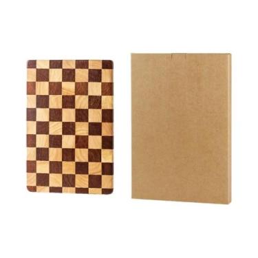 Imagem de Tábua De Corte De Madeira De Borracha De Grão Final Reforçada E Revers