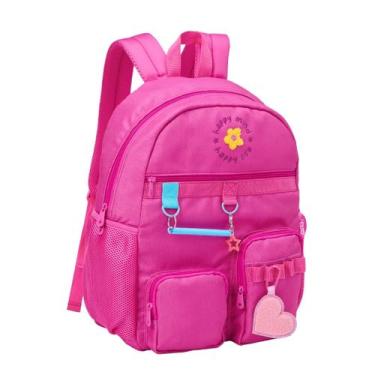 Imagem de Mochila De Costas Com Chaveiro e Compartimento Amplo Juvenil Reforçada