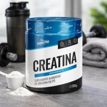 Imagem de Creatina Monohidratada 300g Shark Pro Sabor Natural